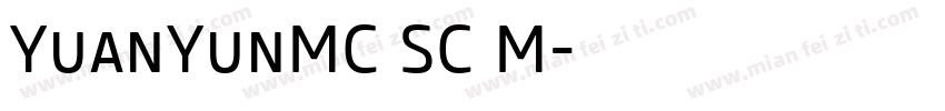 YuanYunMC SC M字体转换